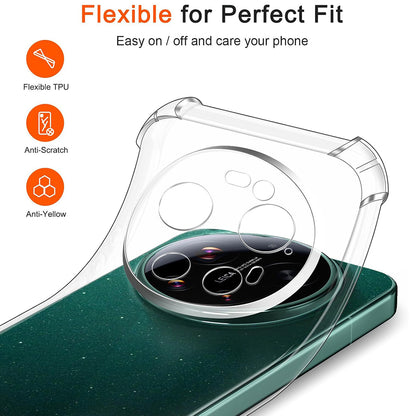 Funda MagSafe para Xiaomi 17 Ultra, Techsuit, a prueba de golpes, Transparente