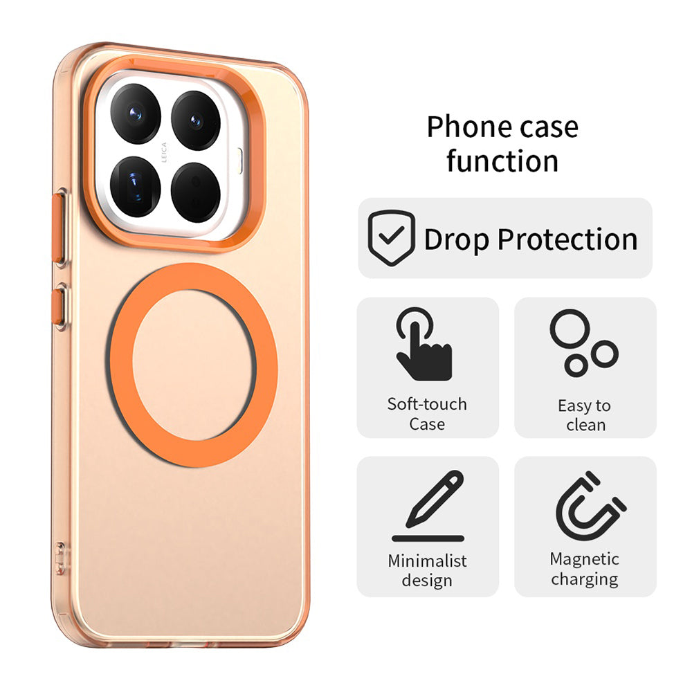 Funda MagSafe para Xiaomi 17T Pro, Techsuit, CandyCase, Naranja