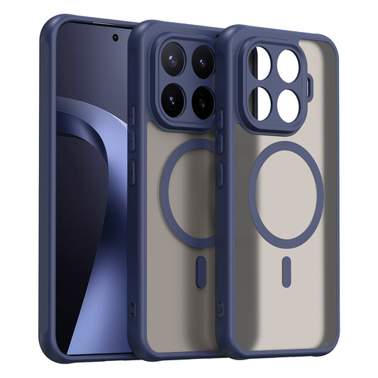 Funda MagSafe para Xiaomi 17T Pro, Techsuit, HaloFrost II, Azul Marino