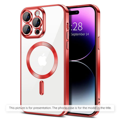 Funda MagSafe para Xiaomi 17T Pro, Techsuit, Luxury Crystal, Roja
