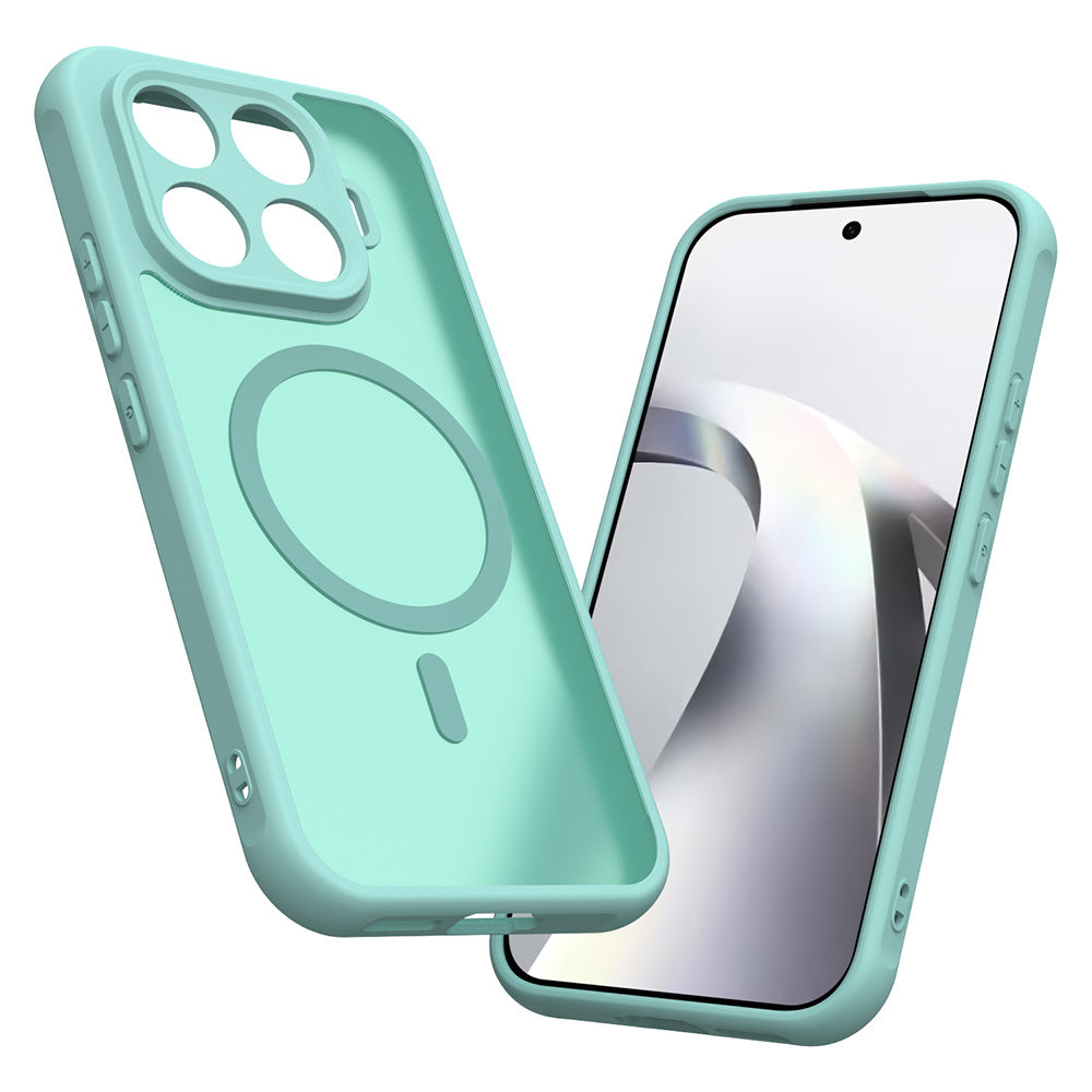 Funda MagSafe para Xiaomi 17T, Techsuit, HaloFrost II, Verde Claro