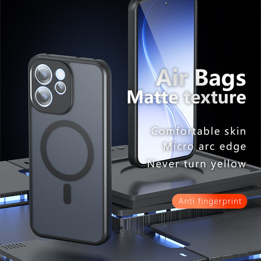 Funda MagSafe para Xiaomi 17T, Techsuit, PureFrost, Negra Satinada