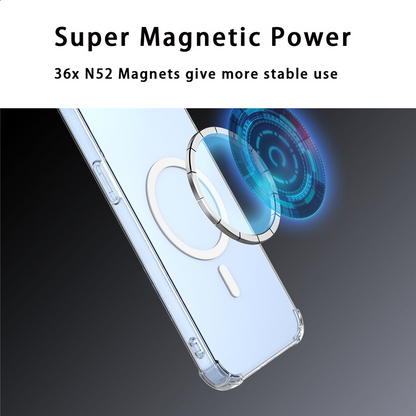 Funda MagSafe para Xiaomi 17T, OEM, a prueba de golpes, Transparente