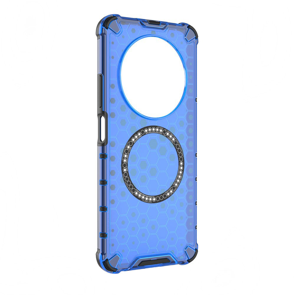 Funda MagSafe para Xiaomi Poco C75 / Redmi 14C, Techsuit, HoneyComb Shield, Azul