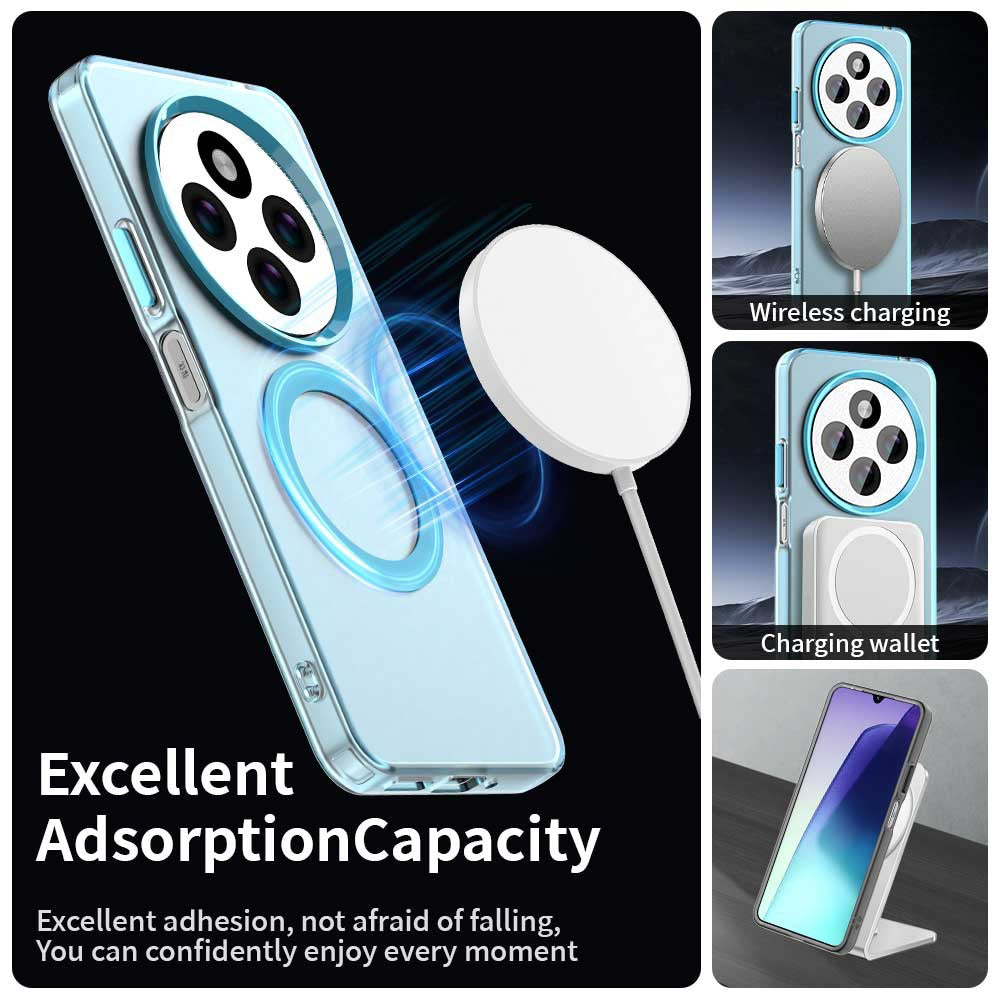 Funda MagSafe para Xiaomi Poco C75 / Redmi 14C, Techsuit, CandyCase, Azul