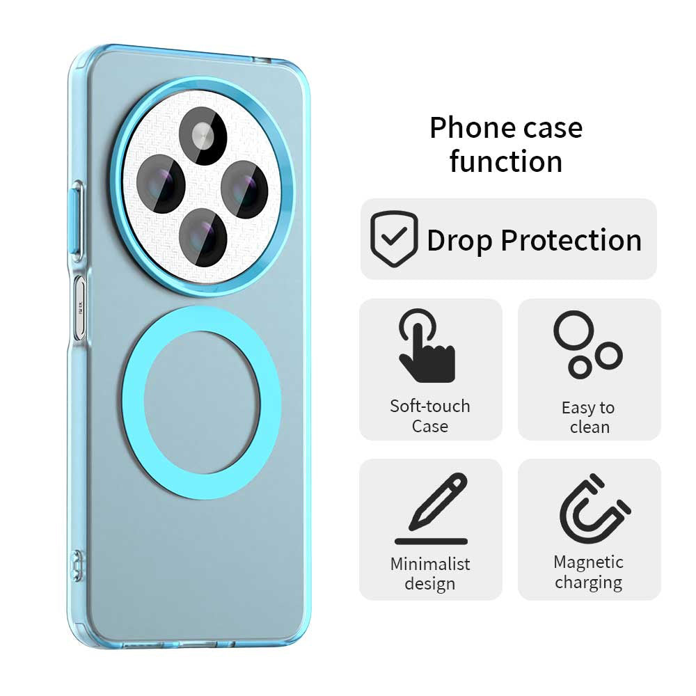 Funda MagSafe para Xiaomi Poco C75 / Redmi 14C, Techsuit, CandyCase, Azul