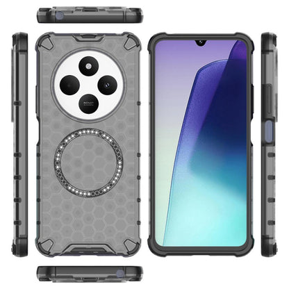 Funda MagSafe para Xiaomi Poco C75 / Redmi 14C, Techsuit, HoneyComb Shield, Negra