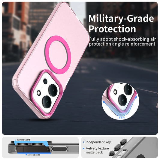Funda MagSafe para Xiaomi Poco C85 4G / Redmi 15C 5G / 15C 4G, Techsuit, CandyCase, Rosa