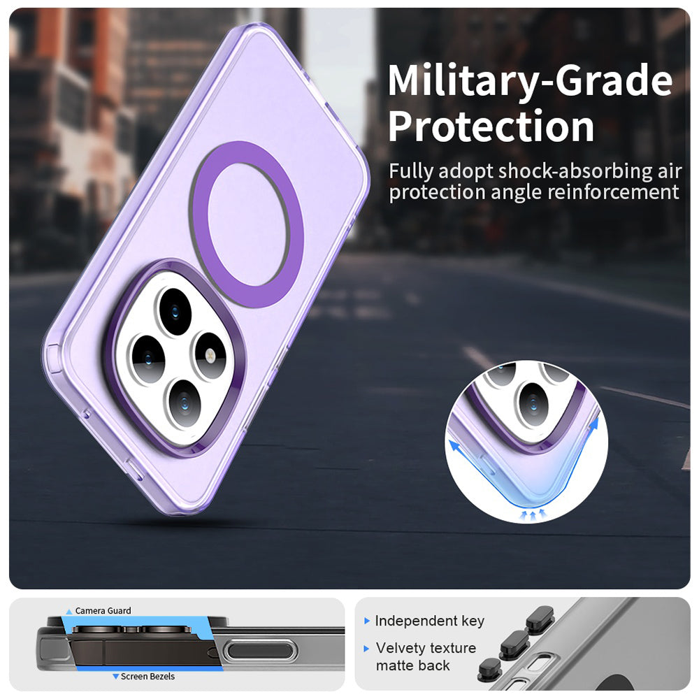 Funda MagSafe para Xiaomi Poco M8 Pro / Redmi Note 15 Pro+ 5G, Techsuit, CandyCase, Morado