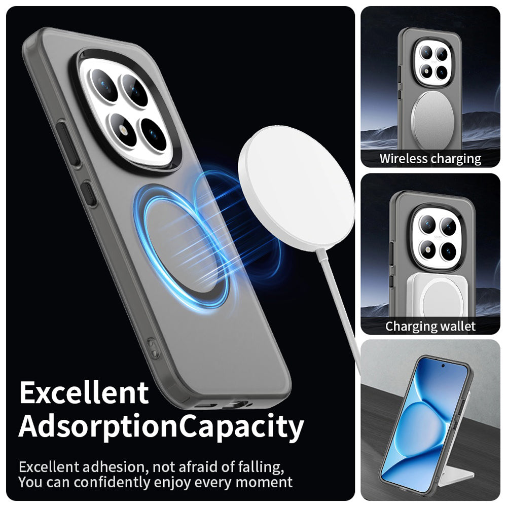 Funda MagSafe para Xiaomi Poco M8 Pro / Redmi Note 15 Pro+ 5G, Techsuit, CandyCase, Negra