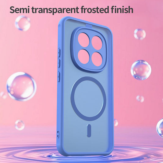 Funda MagSafe para Xiaomi Poco M8 Pro / Redmi Note 15 Pro+ 5G, Techsuit, HaloFrost II, Azul.