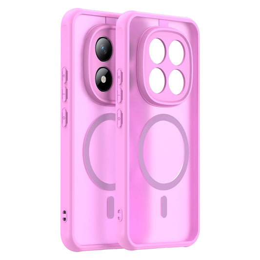 Funda MagSafe para Xiaomi Poco M8 Pro / Redmi Note 15 Pro+ 5G, Techsuit, HaloFrost II, Rosa