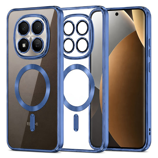 Funda MagSafe para Xiaomi Poco M8 Pro / Redmi Note 15 Pro+ 5G, Techsuit, Luxury Crystal, Azul Oscuro