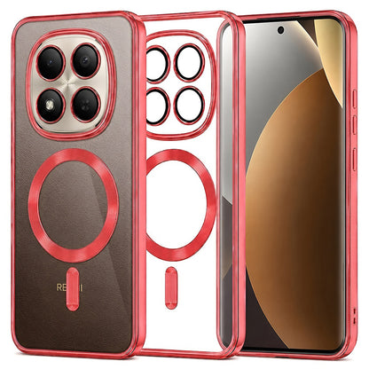 Funda MagSafe para Xiaomi Poco M8 Pro / Redmi Note 15 Pro+ 5G, Techsuit, Luxury Crystal, Roja