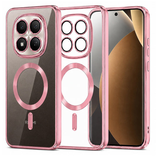 Funda MagSafe para Xiaomi Poco M8 Pro / Redmi Note 15 Pro+ 5G, Techsuit, Luxury Crystal, Rosa