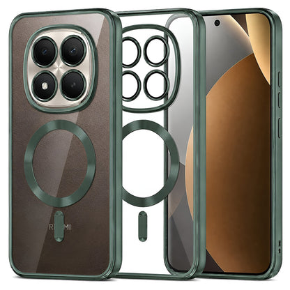 Funda MagSafe para Xiaomi Poco M8 Pro / Redmi Note 15 Pro+ 5G, Techsuit, Luxury Crystal, Verde Oscuro