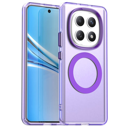 Funda MagSafe para Xiaomi Poco M8 / Redmi Note 15 5G / Note 15 4G, Techsuit, CandyCase, Morado