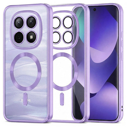 Funda MagSafe para Xiaomi Poco M8 / Redmi Note 15 5G / Note 15 4G, Techsuit, Luxury Crystal, Morado Claro