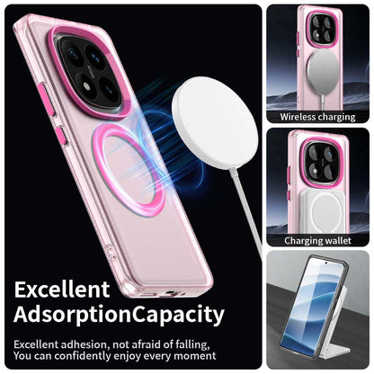 Funda MagSafe para Xiaomi Poco X7 / Redmi Note 14 Pro 5G, Techsuit, CandyCase, Rosa