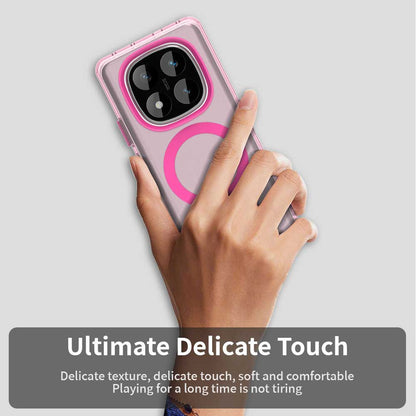 Funda MagSafe para Xiaomi Poco X7 / Redmi Note 14 Pro 5G, Techsuit, CandyCase, Rosa