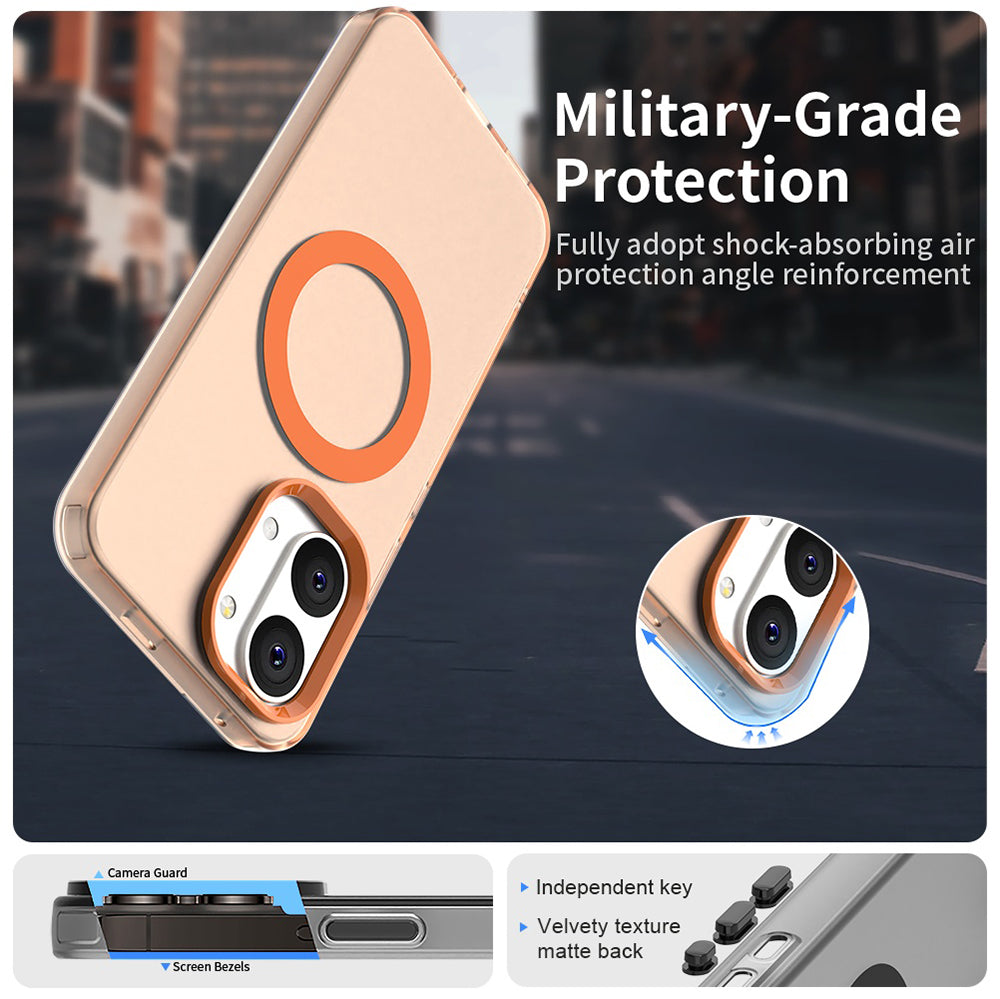 Funda MagSafe para Xiaomi Poco X8 Pro Max, Techsuit, CandyCase, Naranja