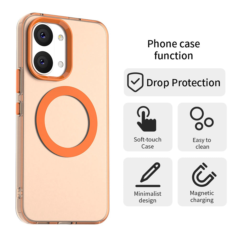 Funda MagSafe para Xiaomi Poco X8 Pro Max, Techsuit, CandyCase, Naranja