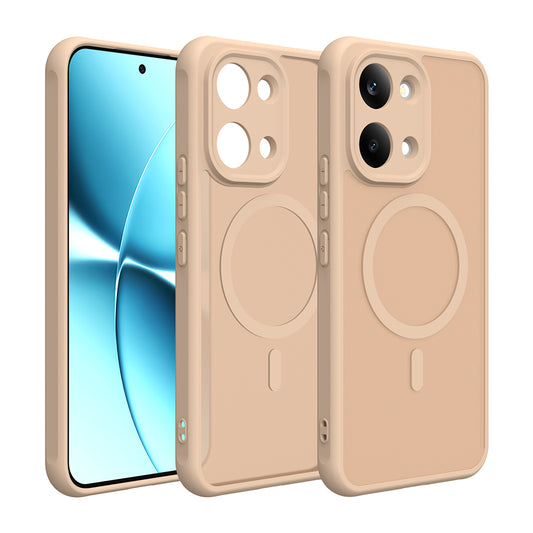 Funda MagSafe para Xiaomi Poco X8 Pro Max, Techsuit, HaloFrost II, Dorada