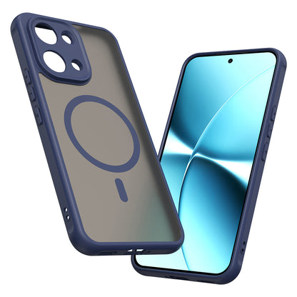 Funda MagSafe para Xiaomi Poco X8 Pro Max, Techsuit, HaloFrost II, Azul Marino