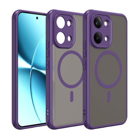 Funda MagSafe para Xiaomi Poco X8 Pro Max, Techsuit, HaloFrost II, Morado