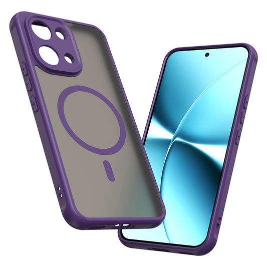 Funda MagSafe para Xiaomi Poco X8 Pro Max, Techsuit, HaloFrost II, Morado