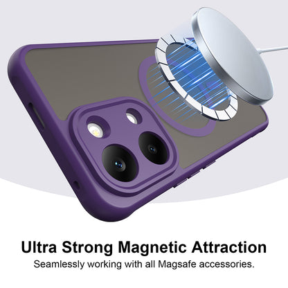 Funda MagSafe para Xiaomi Poco X8 Pro Max, Techsuit, HaloFrost II, Morado