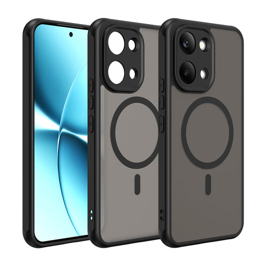 Funda MagSafe para Xiaomi Poco X8 Pro Max, Techsuit, HaloFrost II, Negra