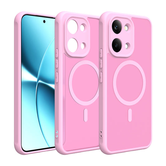 Funda MagSafe para Xiaomi Poco X8 Pro Max, Techsuit, HaloFrost II, Rosa