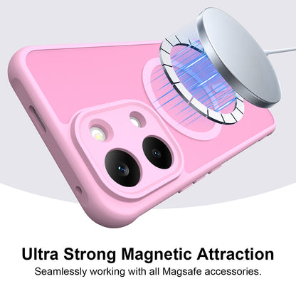 Funda MagSafe para Xiaomi Poco X8 Pro Max, Techsuit, HaloFrost II, Rosa
