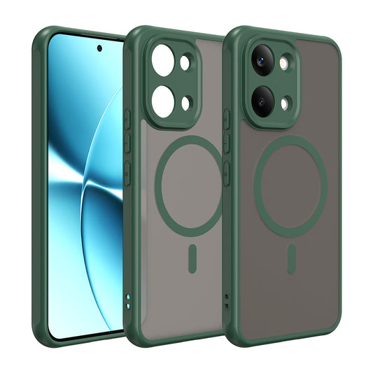 Funda MagSafe para Xiaomi Poco X8 Pro Max, Techsuit, HaloFrost II, Verde