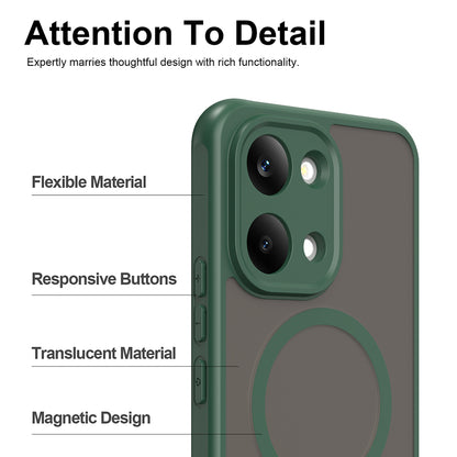 Funda MagSafe para Xiaomi Poco X8 Pro Max, Techsuit, HaloFrost II, Verde