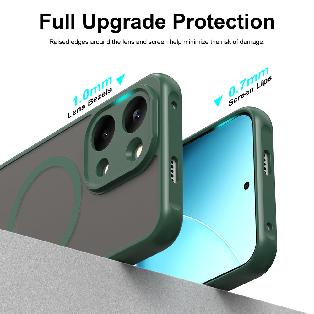 Funda MagSafe para Xiaomi Poco X8 Pro Max, Techsuit, HaloFrost II, Verde