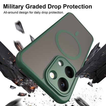 Funda MagSafe para Xiaomi Poco X8 Pro Max, Techsuit, HaloFrost II, Verde