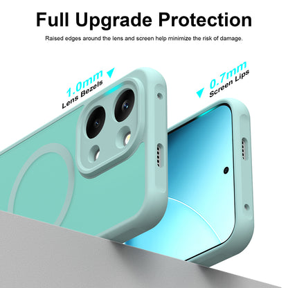 Funda MagSafe para Xiaomi Poco X8 Pro Max, Techsuit, HaloFrost II, Verde Claro