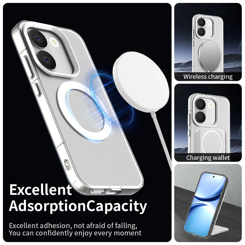 Funda MagSafe para Xiaomi Poco X8 Pro, Techsuit, CandyCase, Blanca