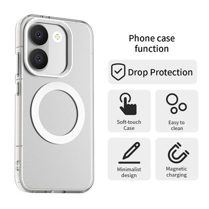 Funda MagSafe para Xiaomi Poco X8 Pro, Techsuit, CandyCase, Blanca