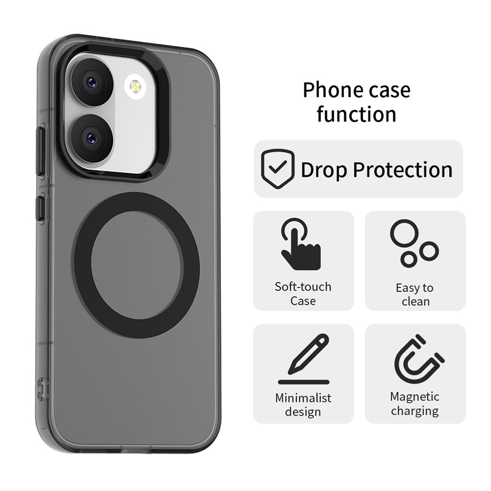 Funda MagSafe para Xiaomi Poco X8 Pro, Techsuit, CandyCase, Negra