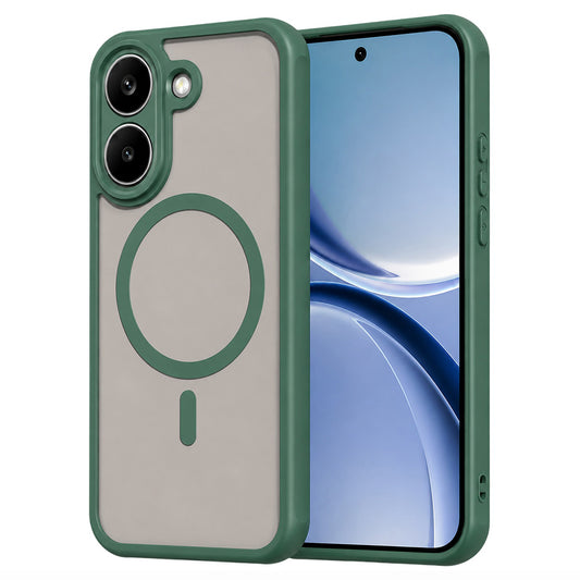 Funda MagSafe para Xiaomi Poco X8 Pro, Techsuit, HaloFrost II, Verde