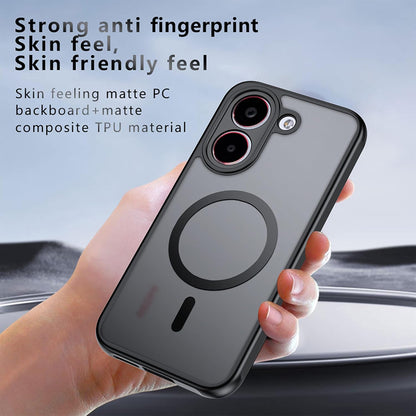 Funda MagSafe para Xiaomi Poco X8 Pro, Techsuit, PureFrost, Negra Satinada