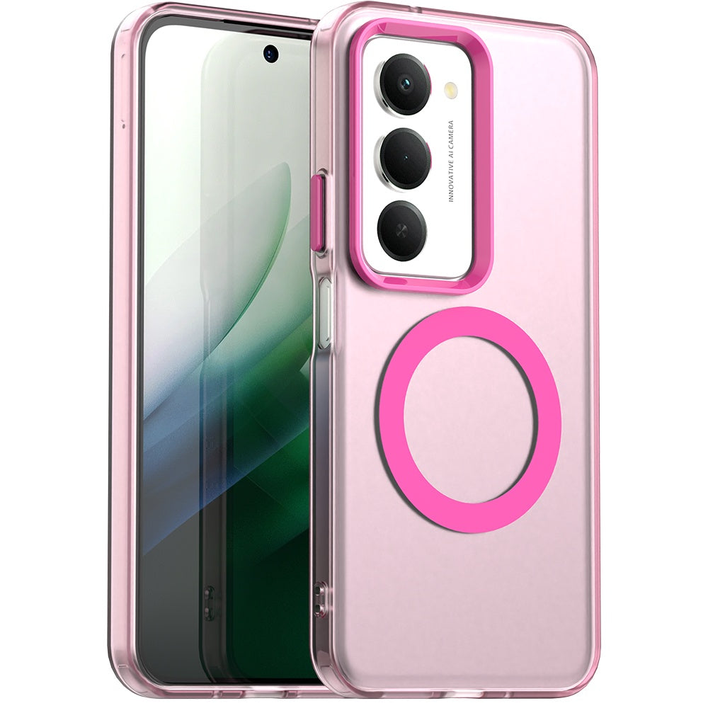 Funda MagSafe para Xiaomi Redmi 15 5G / 15 4G, Techsuit, CandyCase, Rosa