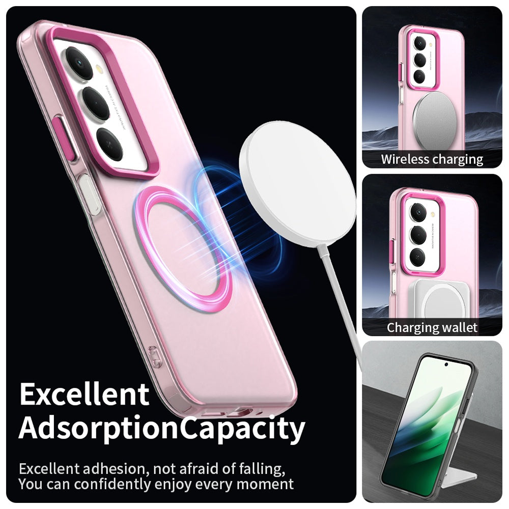 Funda MagSafe para Xiaomi Redmi 15 5G / 15 4G, Techsuit, CandyCase, Rosa