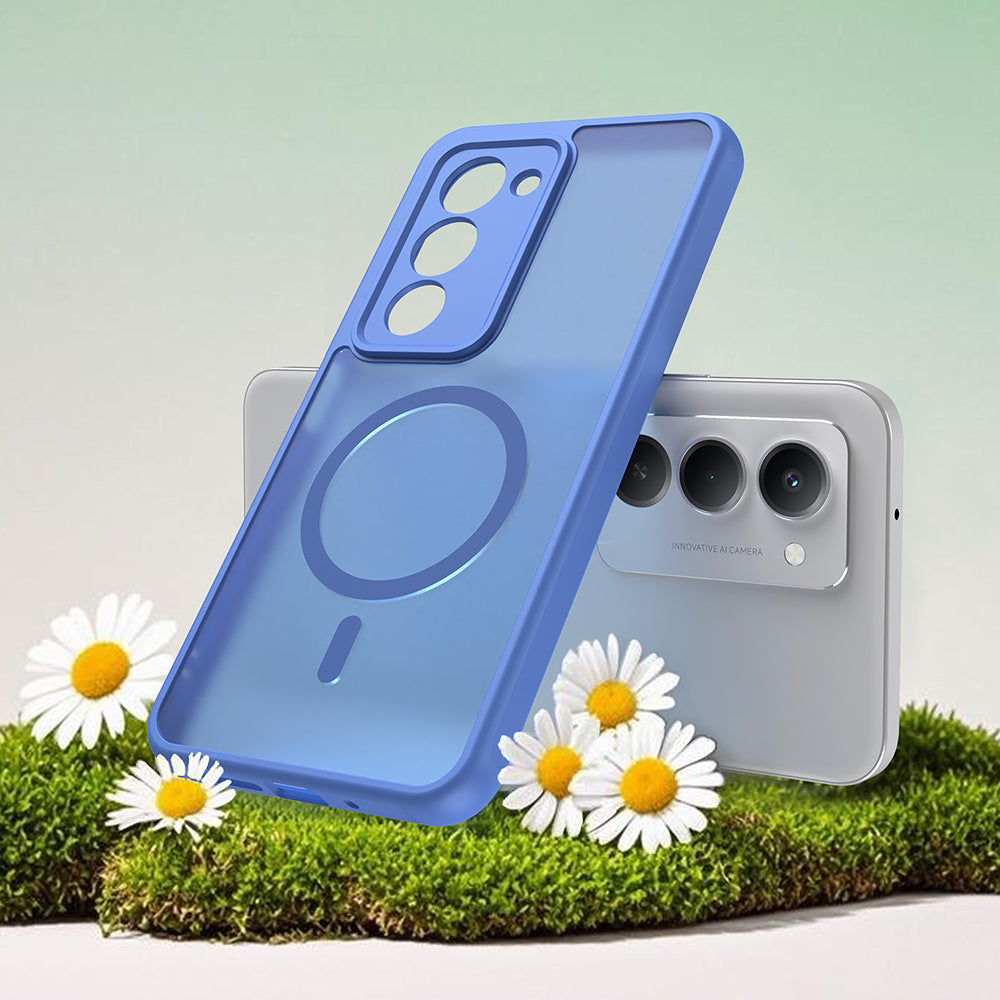 Funda MagSafe para Xiaomi Redmi 15 5G / 15 4G, Techsuit, HaloFrost II, Azul