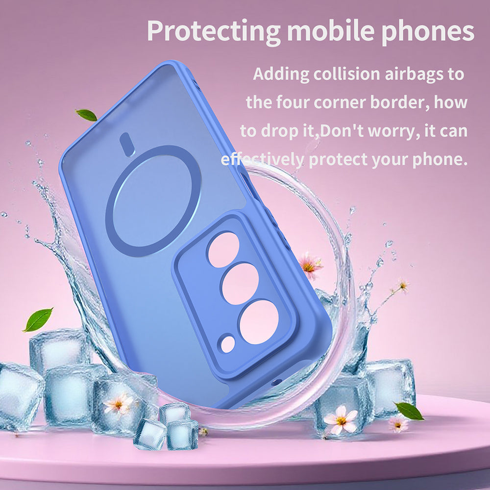 Funda MagSafe para Xiaomi Redmi 15 5G / 15 4G, Techsuit, HaloFrost II, Azul