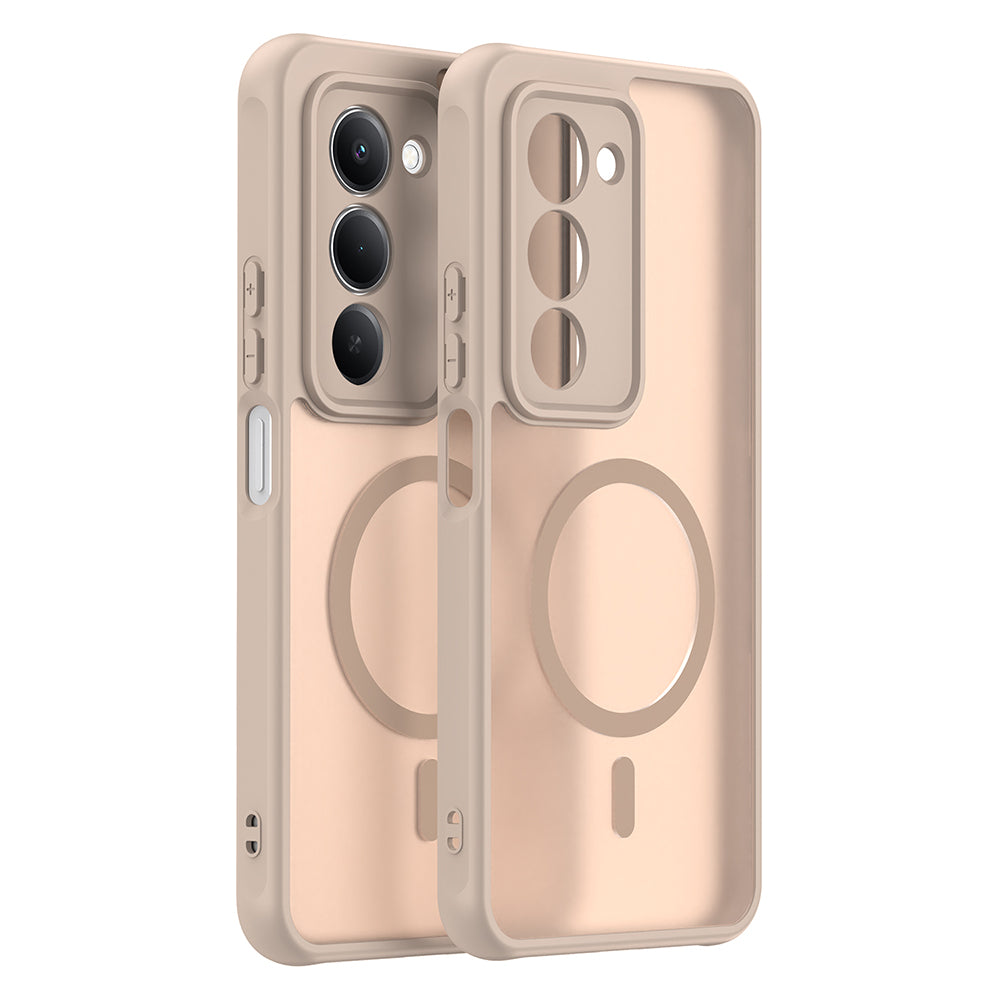 Funda MagSafe para Xiaomi Redmi 15 5G / 15 4G, Techsuit, HaloFrost II, Dorada