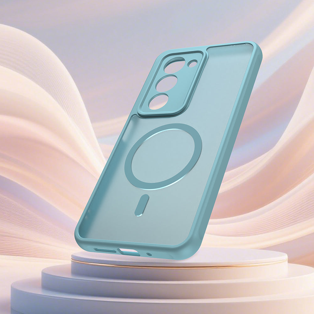 Funda MagSafe para Xiaomi Redmi 15 5G / 15 4G, Techsuit, HaloFrost II, Verde Claro